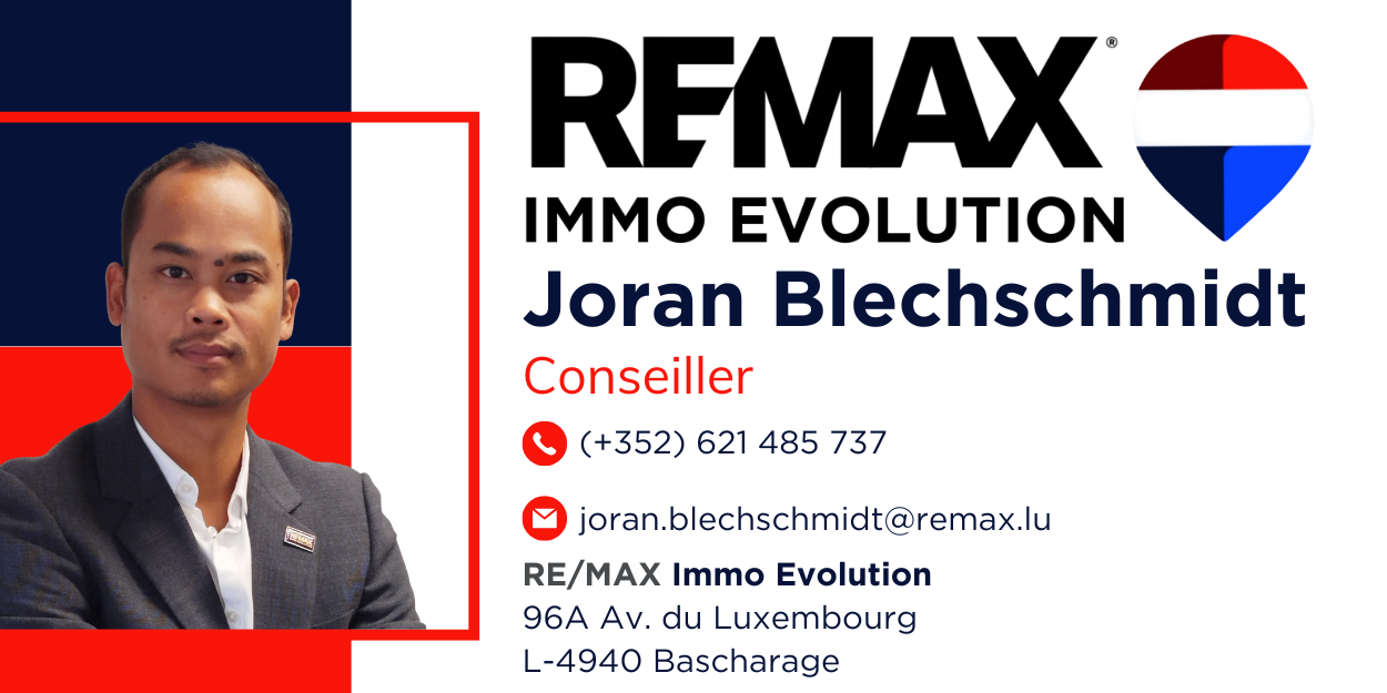 Carte de visite Joran Blechschmidt RE/MAX Immo Evolution